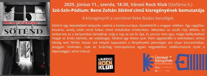 Szó-Szin-Podium: Zoltán Beneov romanStéténd
